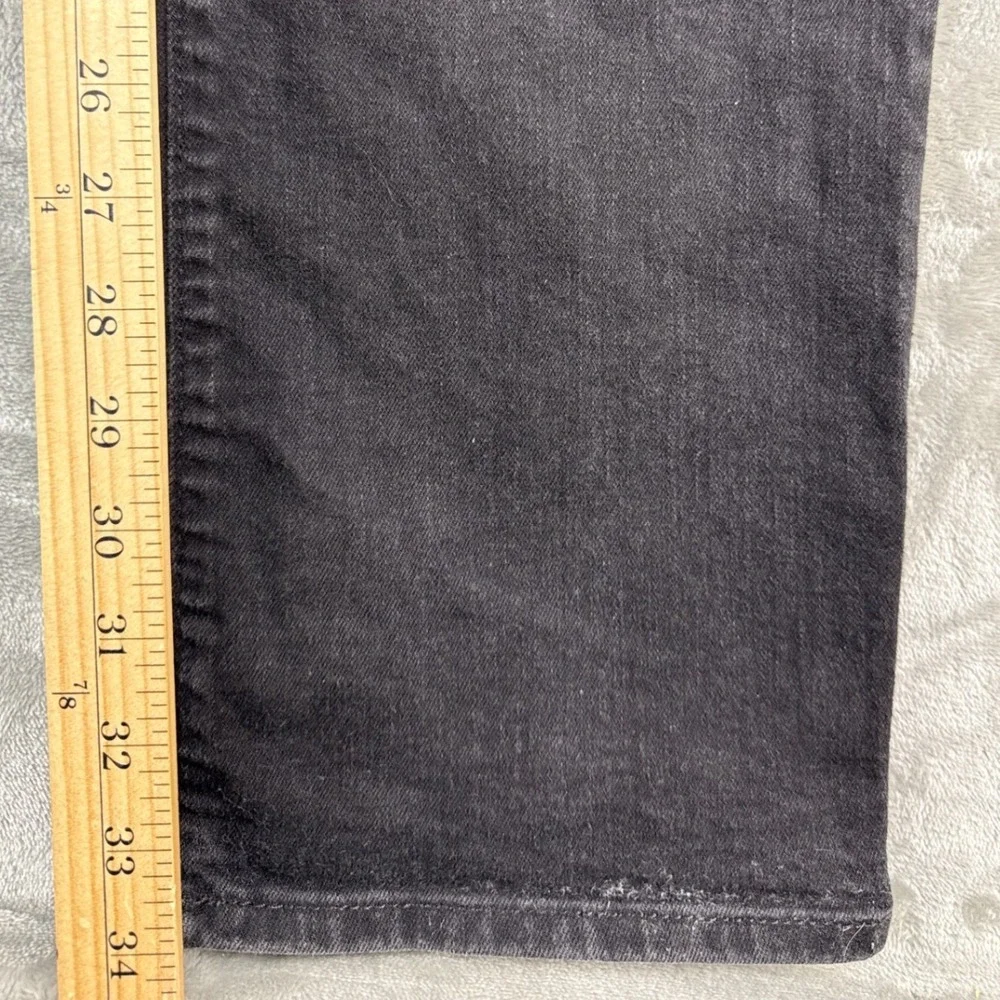 True Religion Jeans Mens 36 Ricky Relaxed Straight Black Faded Denim EUC